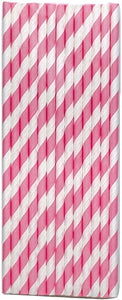 Paper Straws 200 PCS *Pink*