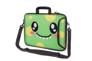 15"- 15.6" (inch) LAPTOP BAG CARRY CASE/BAG WITH HANDLE & STRAP NEOPRENE FOR LAPTOPS/NOTEBOOKS, *Sweet Green*