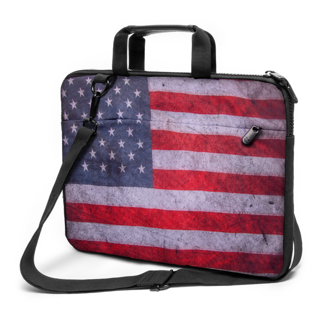 17" - 17,3" inch Laptop bag case made of Canvas with pocket for accessories *USA"