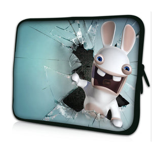 10 "inch Tablet Laptop Sleeve Protective Case by Funky Planet Bags/Cases *White rabbit*
