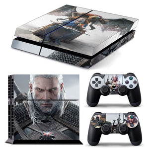 PS4 FULL BODY Accessory Wrap Sticker Skin Cover Decal for PS4 Playstation 4, ***Witcher White***