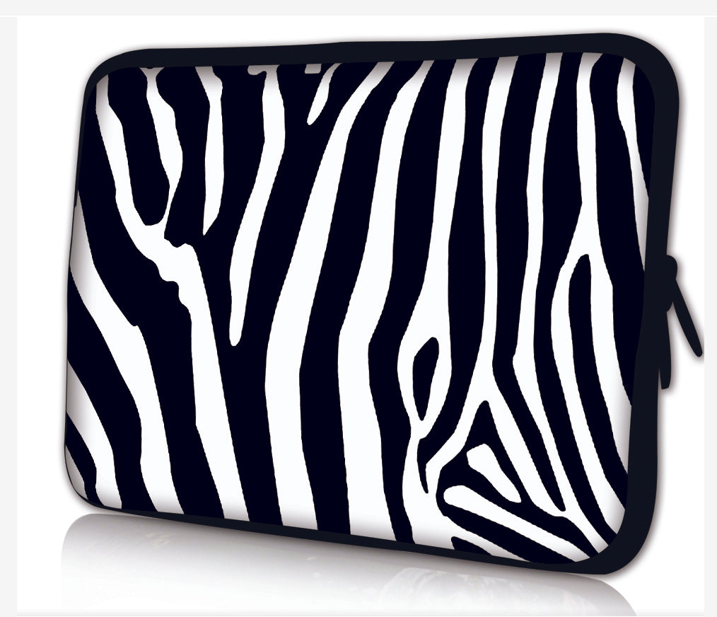 13"- 13.3"inch Tablet Laptop Case Bag Pouch Protective Cover by Funky Planet Bags/Cases *Zebra *